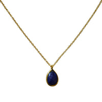 Load image into Gallery viewer, Halskette Gold vergoldet Karabiner verstellbar 925 Sterling Silber Edelsteine
