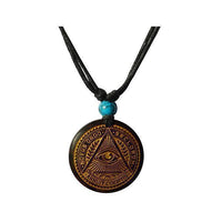 Load image into Gallery viewer, Entdecke die Halskette Holz Türkis verstellbar Anhänger gold silber – ein stilvolles Unisex-Accessoire mit verstellbarer Baumwollkette und türkisfarbenem Akzent, passend für jeden Anlass.
