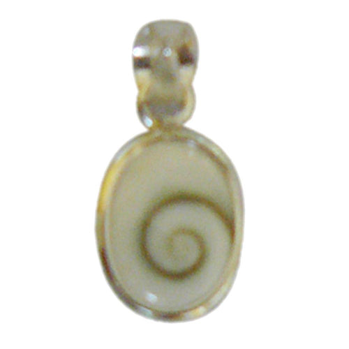 Shivaauge Silber Anhänger oval 10 mm offen 925