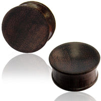 Load image into Gallery viewer, Tribal Holz Plug Sonoholz dunkelbraun Unisex ribbed
