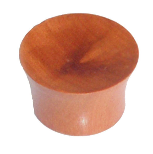 Sonoholz Plug Maserung Wölbung Holzplug handgeschnitzt Tribal Tunnel Ohrstecker Expander