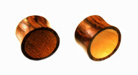 Load image into Gallery viewer, Krokodilholz dreifarbig Holz Plug handgeschnitzt Sonoholz Teakholz Flesh Tunnel
