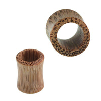 Load image into Gallery viewer, Tunnel Salakholz Punktemaserung beige double flared Handarbeit
