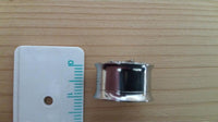 Load image into Gallery viewer, Edelstahl Tunnel Plug Schraubplug dünn silbern Eidechse Gecko double flared
