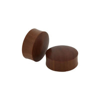 Load image into Gallery viewer, Tribal Holz Plug braun rot Maserung Holzplug handgeschnitzt Rosenholz Tunnel Expander
