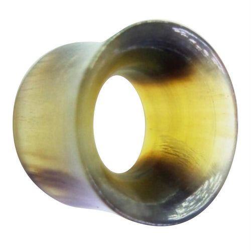 Horntunnel Horn natural Blondy geschnitzt Flesh Tunnel Lobe Plug Expander