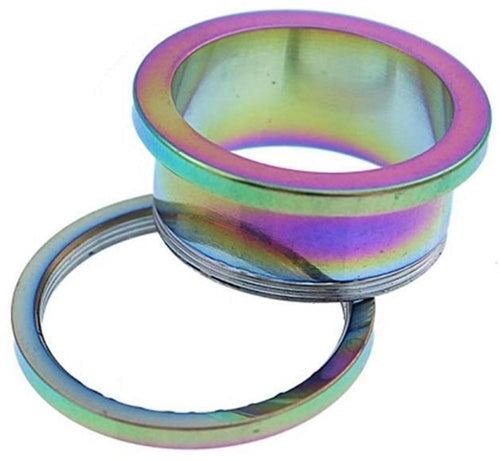 Tunnel Rainbow bunt Chirurgenstahl Unisex Edelstahl Plug Rand Expander Piercing