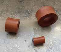 Load image into Gallery viewer, Flesh Tunnel Sawoholz Rim Inlay dünn Türkis double flared
