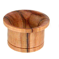 Load image into Gallery viewer, Olivenholz Flesh single flared Tunnel Lobe Piercing Holz konkav
