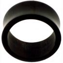 Load image into Gallery viewer, Horn Flesh Tunnel schwarz Tribal Plug Piercing double flared
