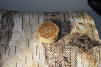Load image into Gallery viewer, Krokodil Holz Plug Mandala Blume hell double flared
