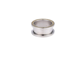 Load image into Gallery viewer, Tunnel Schraubplug Edelstahl silber gold Glitzer Rand
