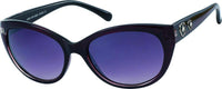 Load image into Gallery viewer, Sonnenbrille Damen Designer Brille getönt 400UV Glitzersteine Blumen Katzenauge
