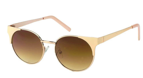 Sonnenbrille rund John Lennon Metallgestell Retro 400UV Cat Eye Vintage elegant