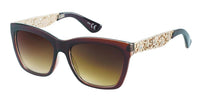 Load image into Gallery viewer, A pair of Sonnenbrille Damen Glamour Cateye sunglasses with getönten 400UV lenses, glitzersteine, and elegant Blumenornamente auf den Bügeln for a stylish, protective look.
