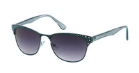 Load image into Gallery viewer, Sonnenbrille Damen Vintage getönt 400UV Cat Eye Style Metall schmal Punkte
