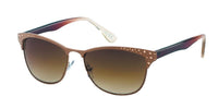 Load image into Gallery viewer, Sonnenbrille Damen Vintage getönt 400UV Cat Eye Style Metall schmal Punkte
