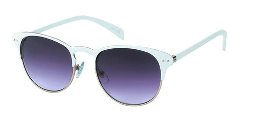 Panto Metall Sonnenbrille rund John Lennon Stil Punkte Vintage 400UV getönt Cat Eye