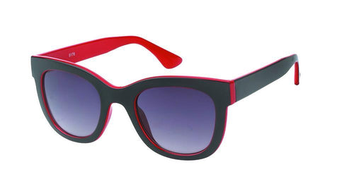 The Sonnenbrille Cat Eye Stil Damen features a broad vintage black frame with red outline, red inner arms, getönte Gläser, and 400UV Schutz—combining modern glamour, elegance, and optimal Augenschutz for every Frau.