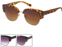 Load image into Gallery viewer, Sonnenbrille Cat Eye 400 UV getönt Metall Steg lang Glasoberseiten dick
