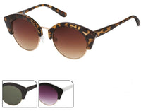 Load image into Gallery viewer, Sonnenbrille Cat Eye 400 UV getönt Metall Steg Round Glasses Lennon Style
