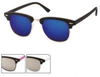 Load image into Gallery viewer, Sonnenbrille Cat Eye Metall 400 UV Gläser trapezförmig weiß rosa blau Steg hoch
