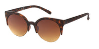 Load image into Gallery viewer, Sonnenbrille Cat Eye 400 UV Round Glasses unten frameless Blumen blau pink
