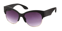 Load image into Gallery viewer, Sonnenbrille Cat Eye 400 UV Metall Retro Rahmenoberseite und Bügel breit
