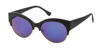 Load image into Gallery viewer, Sonnenbrille Cat Eye 400 UV Metall Retro Rahmenoberseite dick
