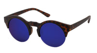 Load image into Gallery viewer, Sonnenbrille CatEye 400UV Round Schlüssellochsteg verspiegelt frameless unten
