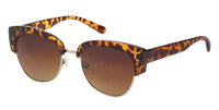 Load image into Gallery viewer, Sonnenbrille Cat Eye 400 UV getönt Metall Steg lang Glasoberseiten dick

