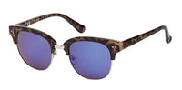 Load image into Gallery viewer, Sonnenbrille Panto Metallrahmen 400 UV verspiegelt Cat Eye Steg eckig Pünktchen
