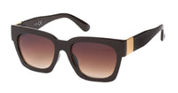 Load image into Gallery viewer, Sonnenbrille kantig Nerd Cateye 400 UV Zierscharnier getönt groß
