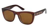 Load image into Gallery viewer, Sonnenbrille dick Damen Cateye 400 UV Zierkreise getönt groß

