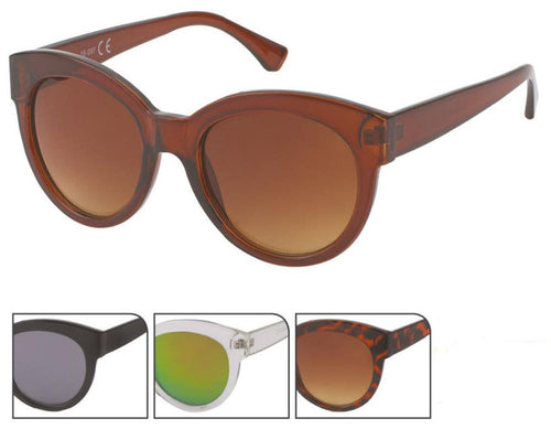 Sonnenbrille Cat Eye 400 UV getönt verspiegelt transparent Pantogläser