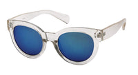 Load image into Gallery viewer, Sonnenbrille dicke Cat Eye Brille 400 UV verspiegelt Punktedreieck Metall
