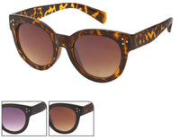 Load image into Gallery viewer, Sonnenbrille dicke Cat Eye Brille 400 UV getönt Punktedreieck Metall
