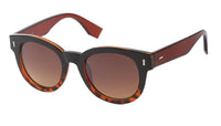 Load image into Gallery viewer, Sonnenbrille Cat Eye Brille 400 UV Steg rund Bügel kantig Linie geriffelt
