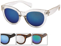Load image into Gallery viewer, Sonnenbrille dicke Cat Eye Brille 400 UV verspiegelt Punktedreieck Metall
