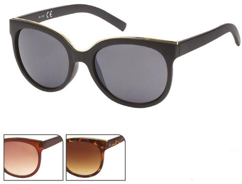 Sonnenbrille Cat Eye Brille 400 UV Metallzieroberkante getönt