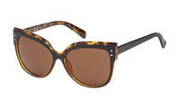 Load image into Gallery viewer, Sonnenbrille Cateye Katzenaugen 400 UV zweifarbig Rahmen Punkte
