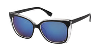 Load image into Gallery viewer, Sonnenbrille Nerdbrille in klarer Cateye Form 400 UV farbig dünn
