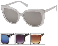 Load image into Gallery viewer, Sonnenbrille Nerdbrille in klarer Cateye Form 400 UV farbig dünn
