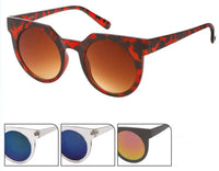 Load image into Gallery viewer, Sonnenbrille Cateye oben kantig Round Glasses 400 UV Damen
