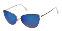 Load image into Gallery viewer, Sonnenbrille Pilotenbrille 400 UV Cateye Rand dünn Unterseite frameless
