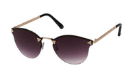 Load image into Gallery viewer, Sonnenbrille Pilotenbrille 400 UV Cateye Dreiecke frameless Schlüssellochsteg
