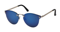 Load image into Gallery viewer, Sonnenbrille Pilotenbrille 400 UV Cateye Dreiecke frameless Schlüssellochsteg
