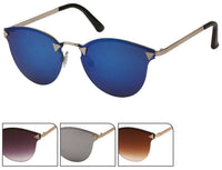 Load image into Gallery viewer, Sonnenbrille Pilotenbrille 400 UV Cateye Dreiecke frameless Schlüssellochsteg
