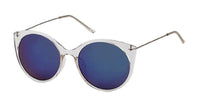 Load image into Gallery viewer, Sonnenbrille Pilotenbrille 400 UV Cateye Round Glasses dünne Metallbügel
