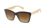 Load image into Gallery viewer, Sonnenbrille Nerd Cateye zweifarbig getönt 400 UV
